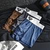 3pcs Summer Mesh Men's Underwear Ice Silk Flat Corner Pants Thin Breathable Four Corner Pants Boxer Brief