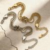 4 Twisted Chain Knotted Bracelet In Stainless Steel 18K Gold Plated Bracelets Handmade Love Knot Bracelet Bangle for Women