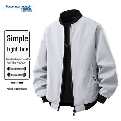 JEANSWEST Men's Casual Zip Jacket