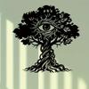 Life Tree Metal Wall Art 23.62 Inch Iron Wall Decor for Living Room Outdoor Christmas Birthday Gift