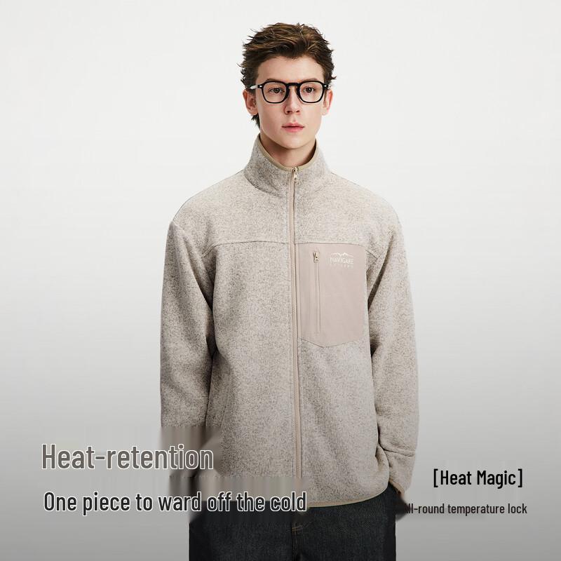 NVG·YOUNG Stand-Collar Thermal Fleece Jacket