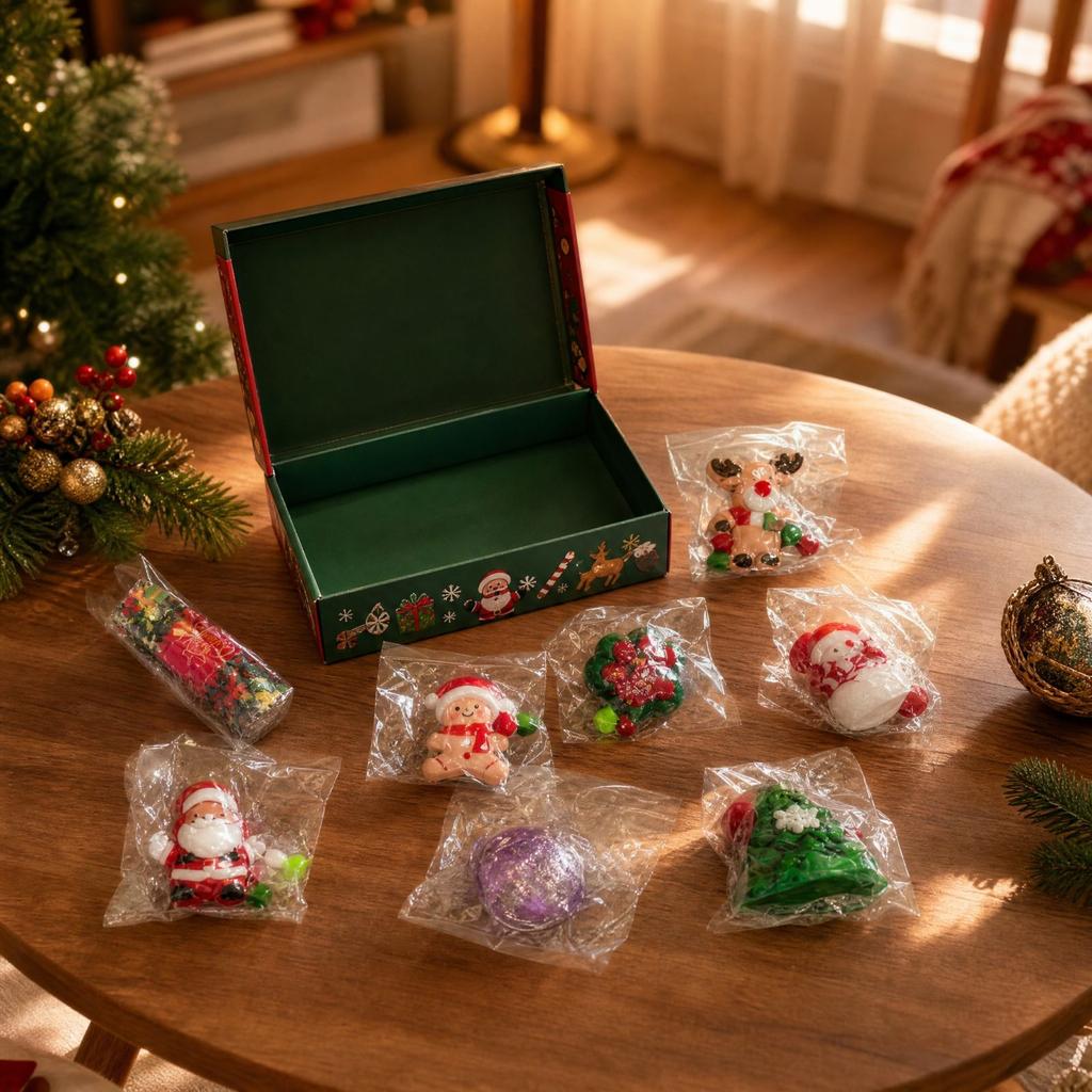 Christmas Toy Set, Soft Slow Rising Stick Toys