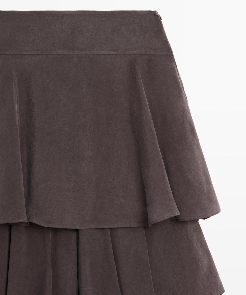 Masimodutti Frill Detail Fluid Skirt Pants