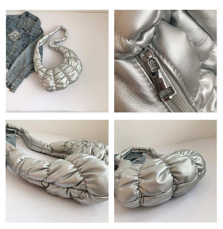 Women's Pleated Crossbody Bag