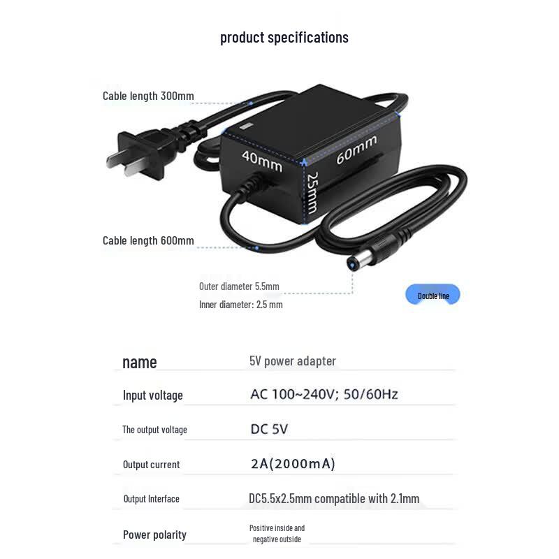 Rongweisheng Power Adapter for Fiber Optic Transceivers