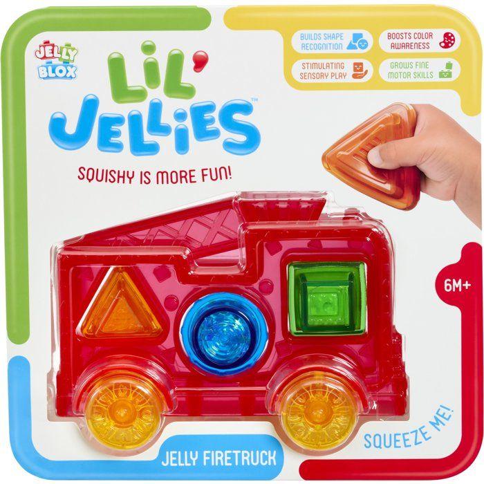 Goliath Lil’ Jellies Jelly Firetruck – Speelgoedvoertuig – Speelgoedauto – Educatief speelgoed – Sensorisch speelgoed – Speelgoed baby – Speelgoedbrandweerauto – BPA vrij – Pijnvrije ervaring – vanaf 6 maanden – Makkelijk schoon te maken