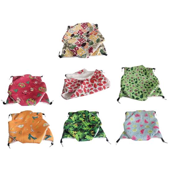 Hamster Nest Big Space Hanging Printing Keep Warm Double Layer Rest Cloth Christmas