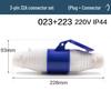 Wasserdichter explosionsgeschützter Luftfahrtstecker und -buchse | Dreiphasig, 3-adrig/4-adrig, 5-polig, 16A/32A Stecker