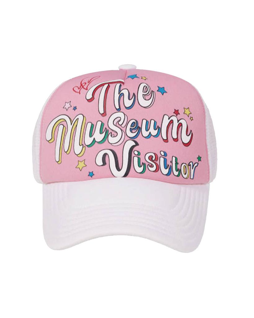THEMUSEUMVISITOR Party Logo Mesh Cap (Pink)