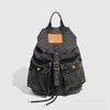 Large-capacity Double-shoulder Backpack, Washable Denim, Retro Niche Design Women's Bag