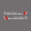 2pcs Car Badge Body Decoration Sticker Auto Accessories for Mercedes Benz Amg W204 W205 W212 W213 W221 W117 PC2