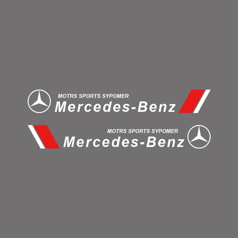 2pcs Car Badge Body Decoration Sticker Auto Accessories for Mercedes Benz Amg W204 W205 W212 W213 W221 W117 PC2