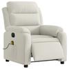 Electric Massage Chair Cream Velvet