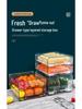 PET Egg and Veggie Refrigerator Organizer - Stackable, Multifunctional Drawer with Drainage
