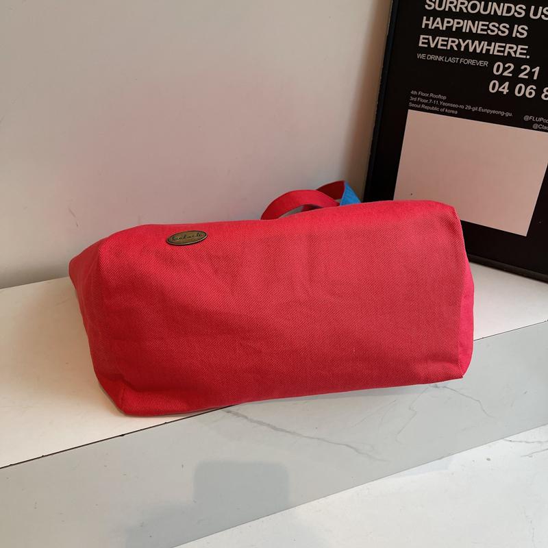 Double-Sided Tote Bag Women's Shoulder Bag Large Capacity Shopping Bag