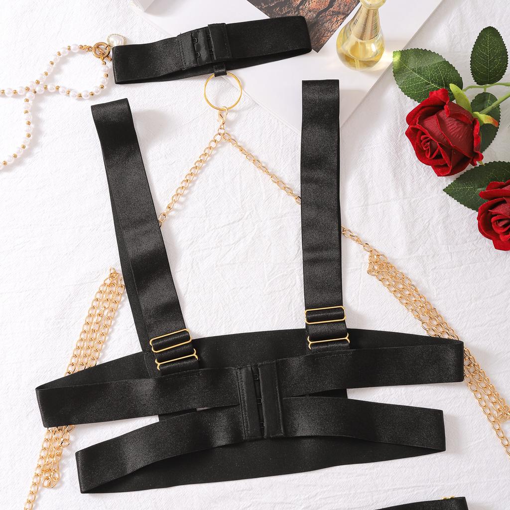Newest Sexy Four-piece Underwear Set Women Sex Hollow Out Lingerie Set Sexy Bondage Women Lingerie