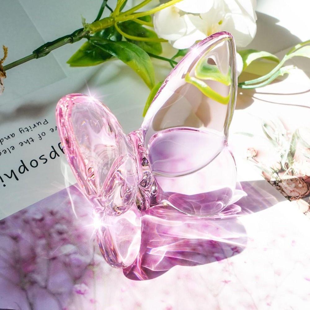 Multiple Color Crystal Butterfly Figurines Flying Butterfly Collectible  Table Centerpieces