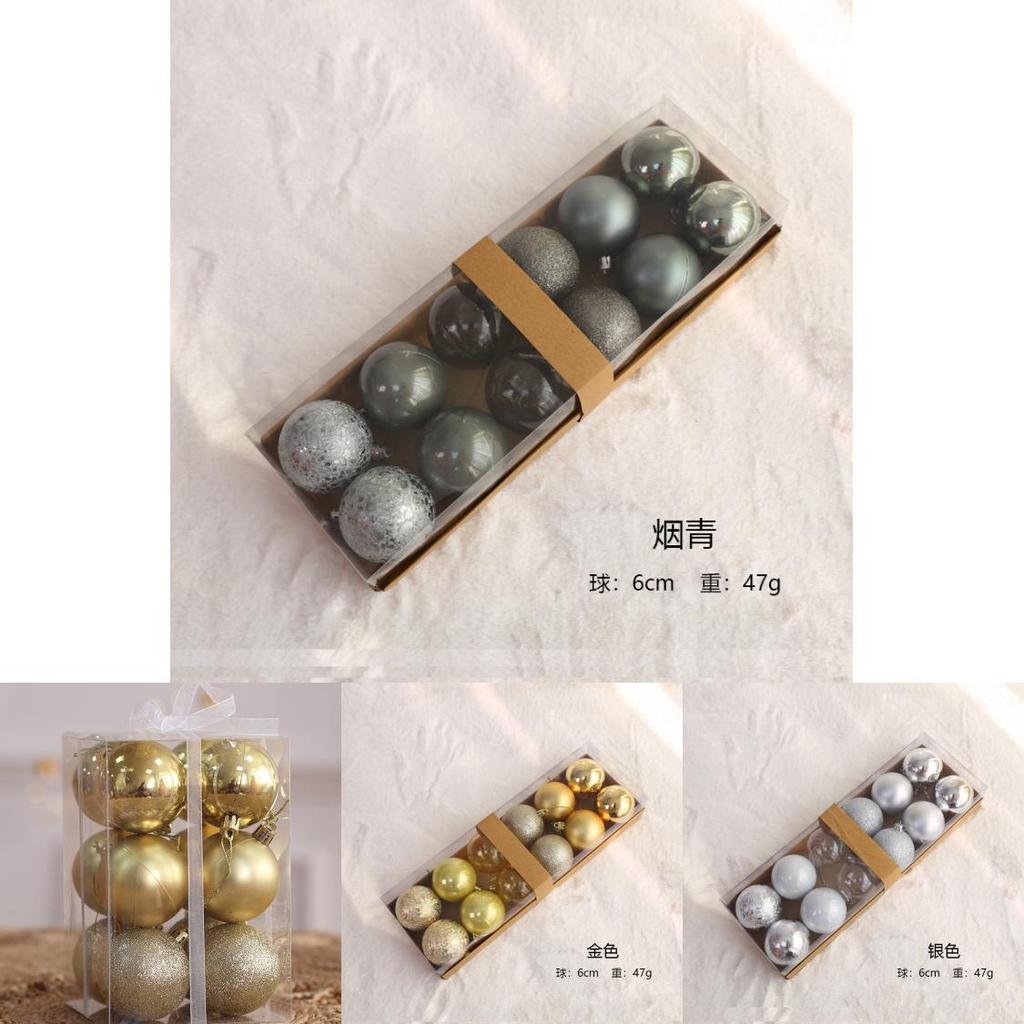 Christmas Pendants Decorations Atmosphere Ball With Metallic Surface For Home Decor And Holiday Celebration