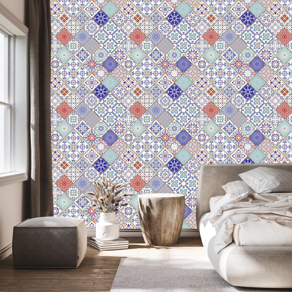 Ornamental Mosaic Wallpaper for Living Room and Bedroom 50x1000