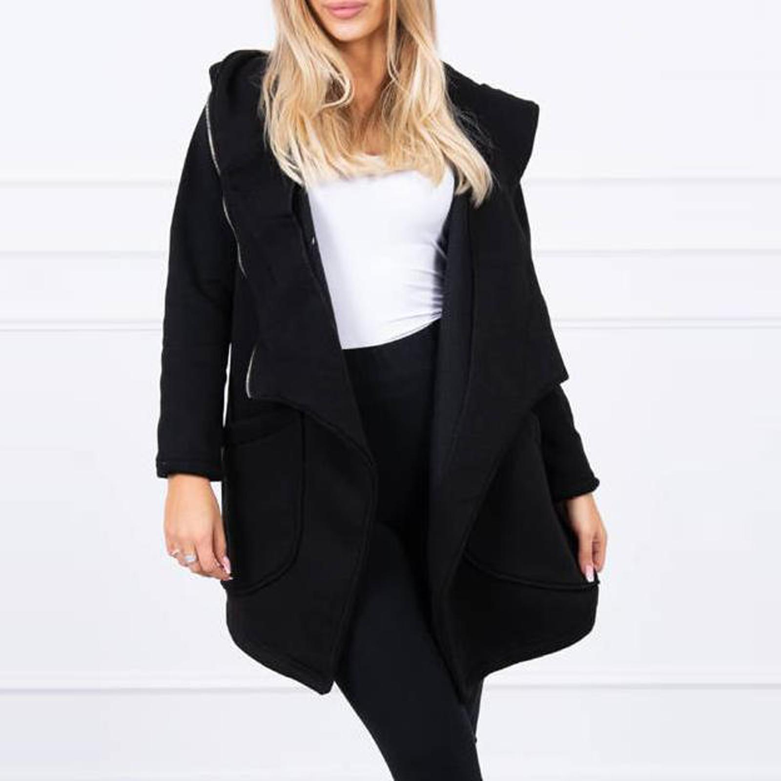 

Женские пуховики с флисовой подкладкой, зимнее пальто, куртка с капюшоном на двойной молнии, теплая толстая верхняя одежда XL