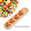 Rectangle Shape Sushi Serving Tray Wood Wood Platter Natural Appetizer Platter  Bakery Use