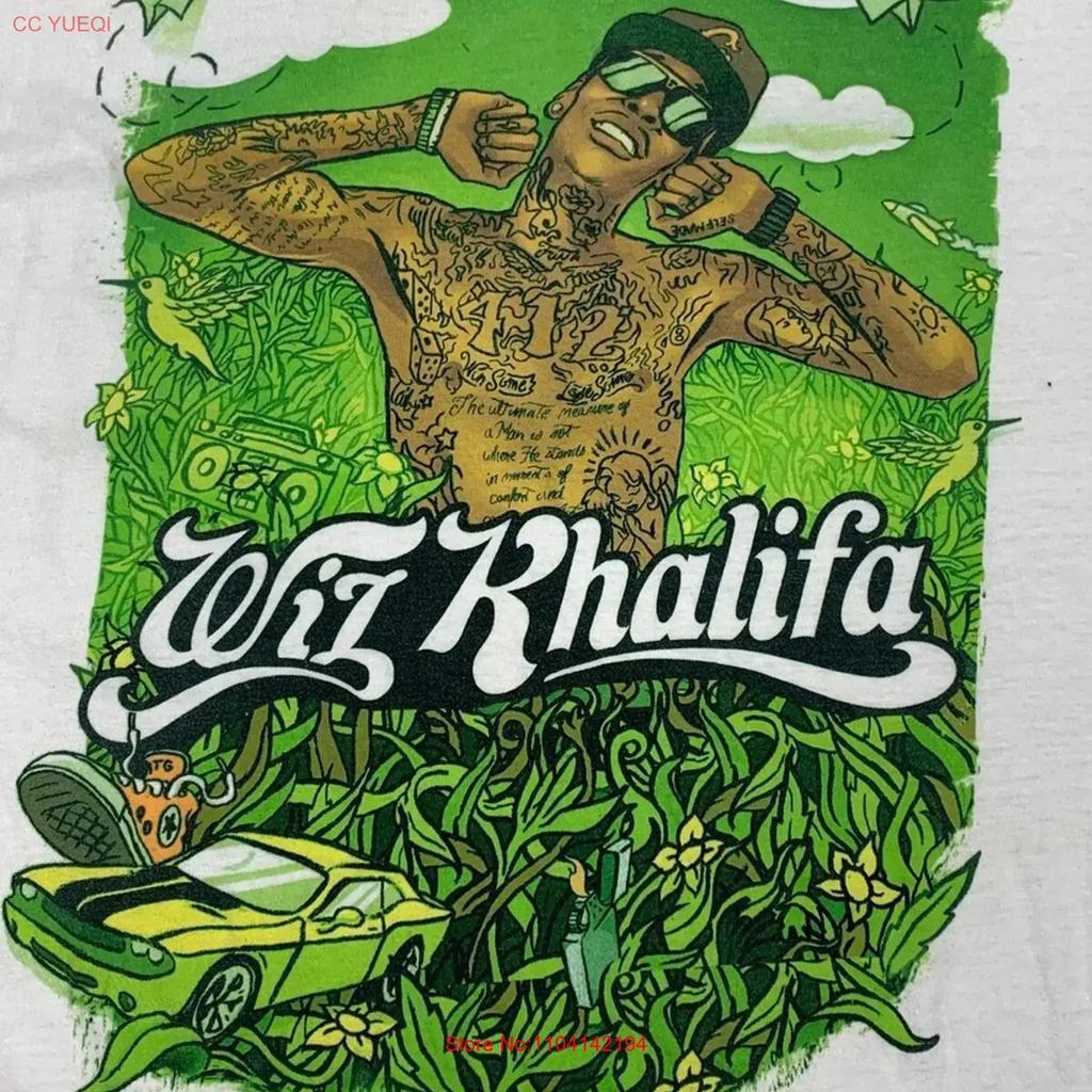 Vtg Wiz Khalifa T Shirt Concert S To 5xl Vintage Washed Casual Graphic Stylish Comfortable Unisex Top For Everyday Wear