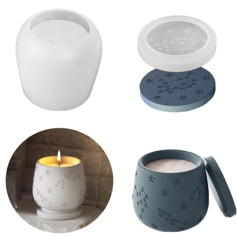 Schlangenfrucht Kerzenhalter Formen, Harzbehälter Formen mit Deckelformen zum Herstellen von Kerzengläsern, Schmuckkästchen, Teelichthaltern