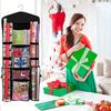 1PC Transparent New Year Gift Wrap Storage For Holiday Gift Wrapping Double-Sided Card Organization Hanging Organizer Christmas