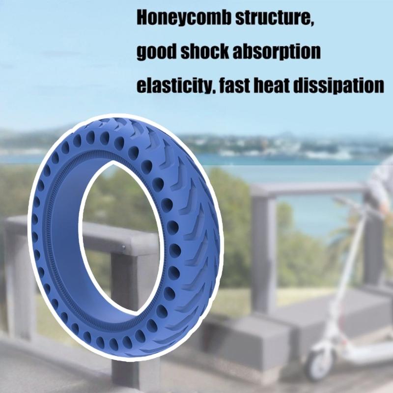 Long Lasting Non Pneumatic 8.5x2 Scooter Tire Wear Resistant Anti Slip Solid Rubber Wheel Suitable for M365 Urban Riding