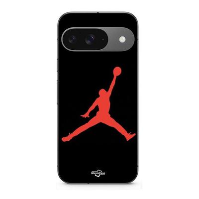 Coque Pour Google Pixel 9 Jordan Logo 23 Nike Basketball Couleur Rouge