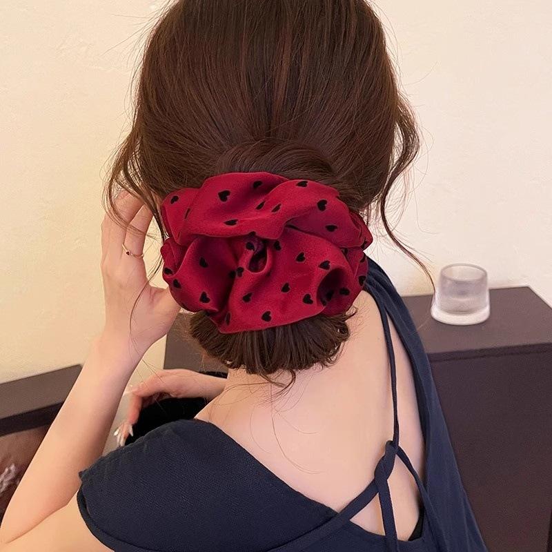 

1 шт. французский атласный ободок для волос с принтом «любовь в горошек» в виде толстой кишки