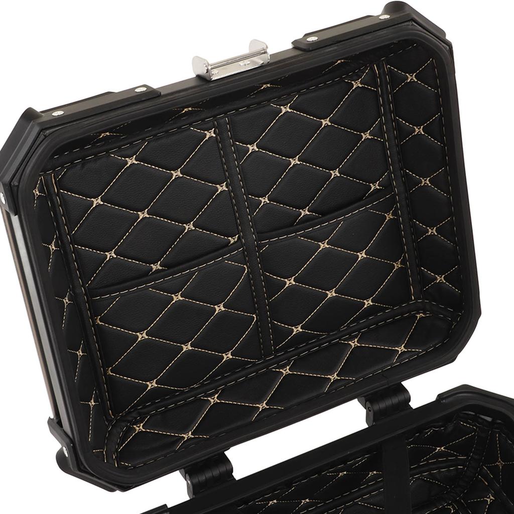 Motorcycle Luggage Box with Removable Base and Liner 28L Large Capacity Shockproof Replacement for Suzuki