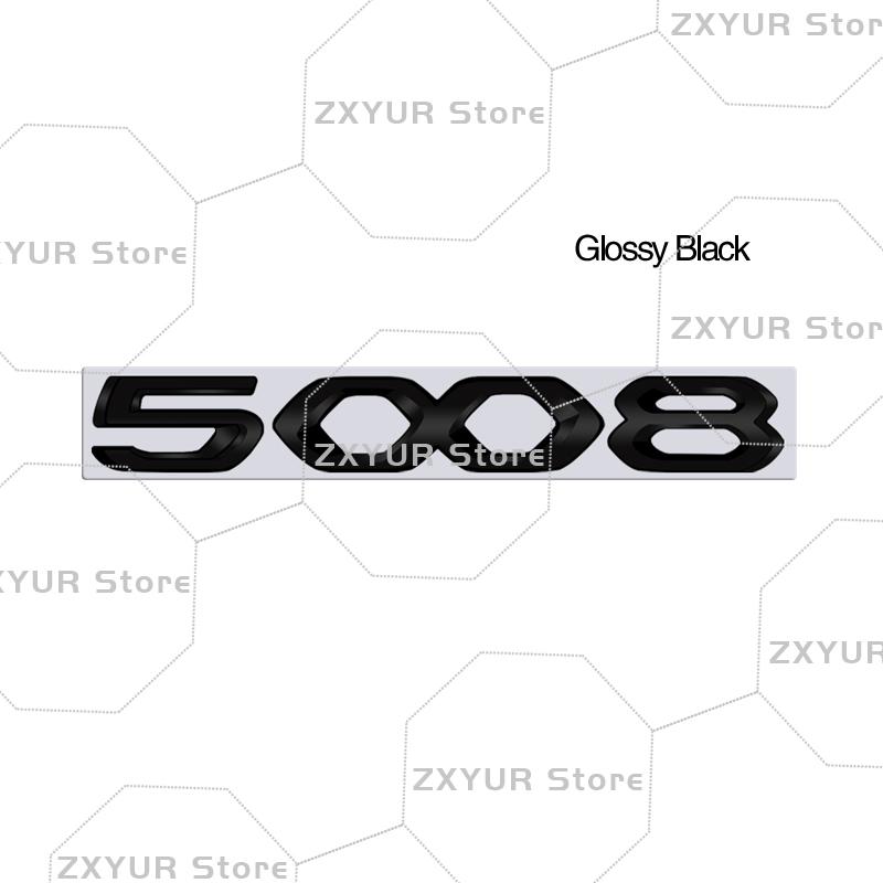 Metal For w333 2008 3008 4008 5008 208 308 408 508 Tricolor Emblem Car Sticker Letter Badge Decal Body Rear End Trunk Decor 333w