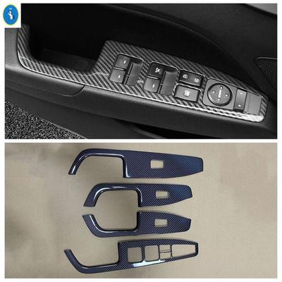 LHD For Hyundai Elantra Avante 2016 2017 2018 ABS Matte Car Window Glass Lifting Button Switch Panel Decor Sticker Accessories