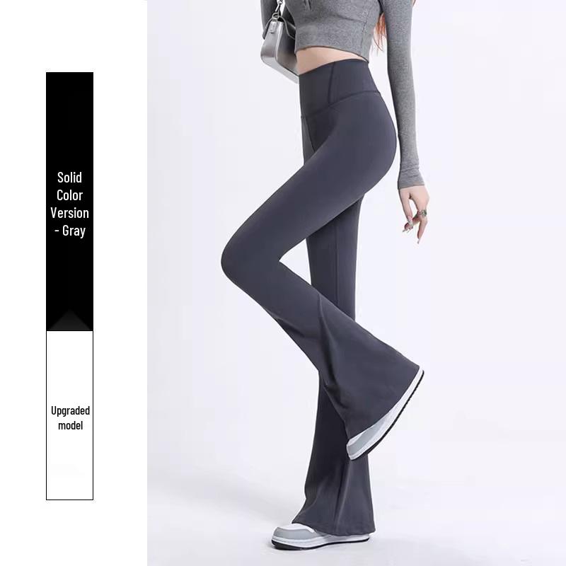

Women s Winter Velvet High Waist Flare Yoga Pants—Slim Fit, Hip Covering, Casual One Size (80-110 Jin)