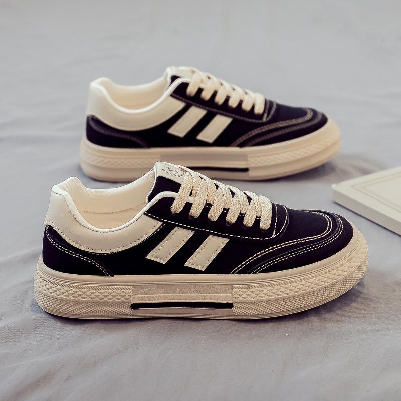 Spring and autumn new canvas shoes women's versatile flat-soled white shoes breathable student cloth shoes women's shoes autumn models