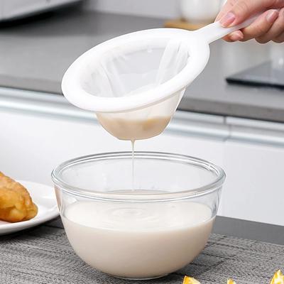 Feinsieb Löffel Küche Lebensmittelsiebe Wiederverwendbares Feinsieb Sieb Sieb für Saft Sojamilch Kaffee Wein Filter