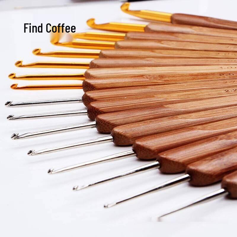 Jinlan Blood Sandalwood Handle Crochet Hook - Handmade Micro Crochet Knitting Tool with Non-slip Design