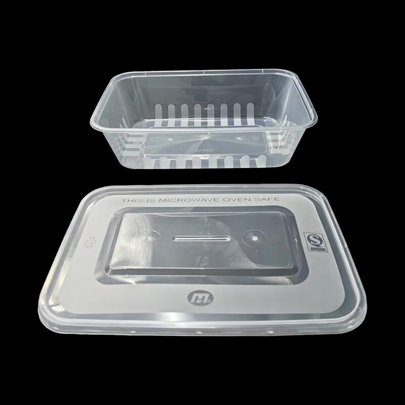 Disposable Square Microwaveable Food Containers with Lids