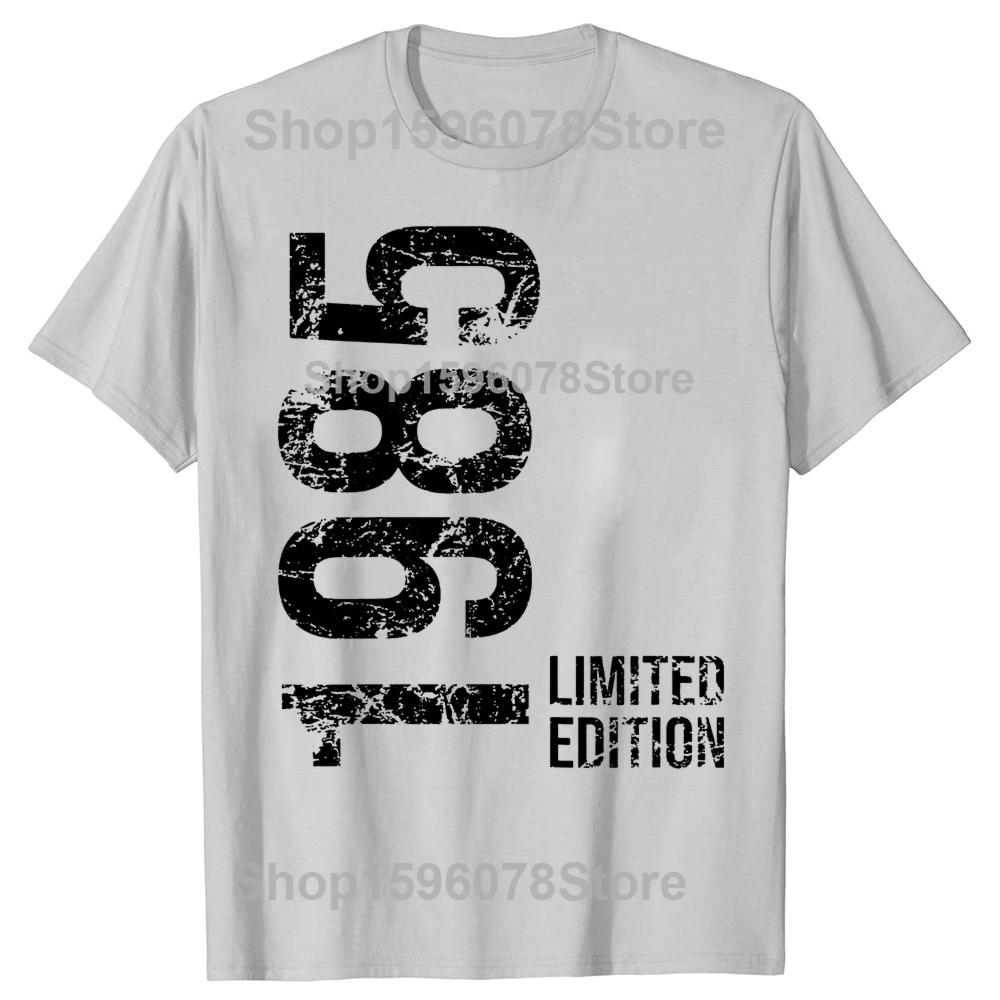 Awesome 40th 40 Years Retro Vintage 1985 Printed Birthday Gifts Man TShirts Cotton Streetwear Hip Hop Short Sleeve Women T-shirt