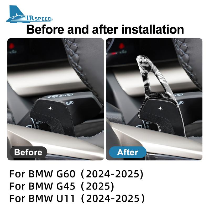 Voor BMW 1 5 Serie G60 F70 2024-2026 X3 G45 2025 X1 U11 -2026 ABS Stuurwiel Schakelpeddel Schakelaar Interieur Decoratie Sticker