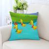 Cute Little Yellow Duck Pillowcase Car Ornaments Office Living Room Sofa Home Pillowcase
