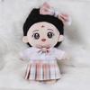 10x20cm College Style Doll Uniform: Pleated JK Skirt Set for Plushie Dolls
