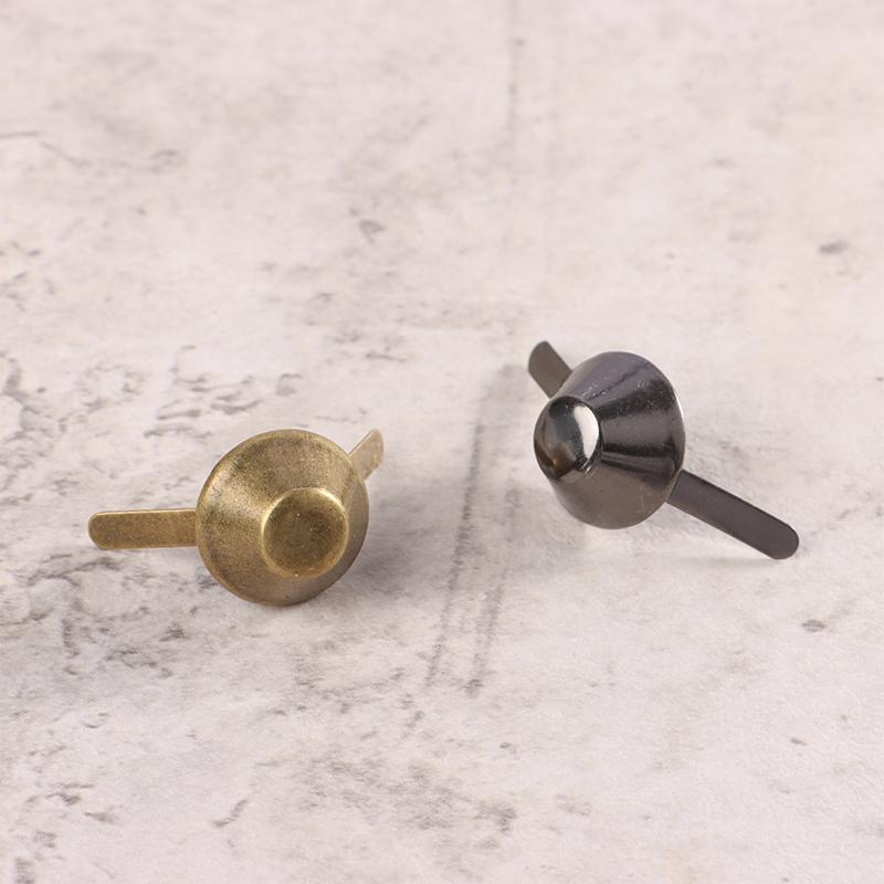 20Pcs Metal Bag Accessories Feet Rivets Studs Pierced For Purse Handbag Leather Diy Crafts Luggage Hardware Accessories