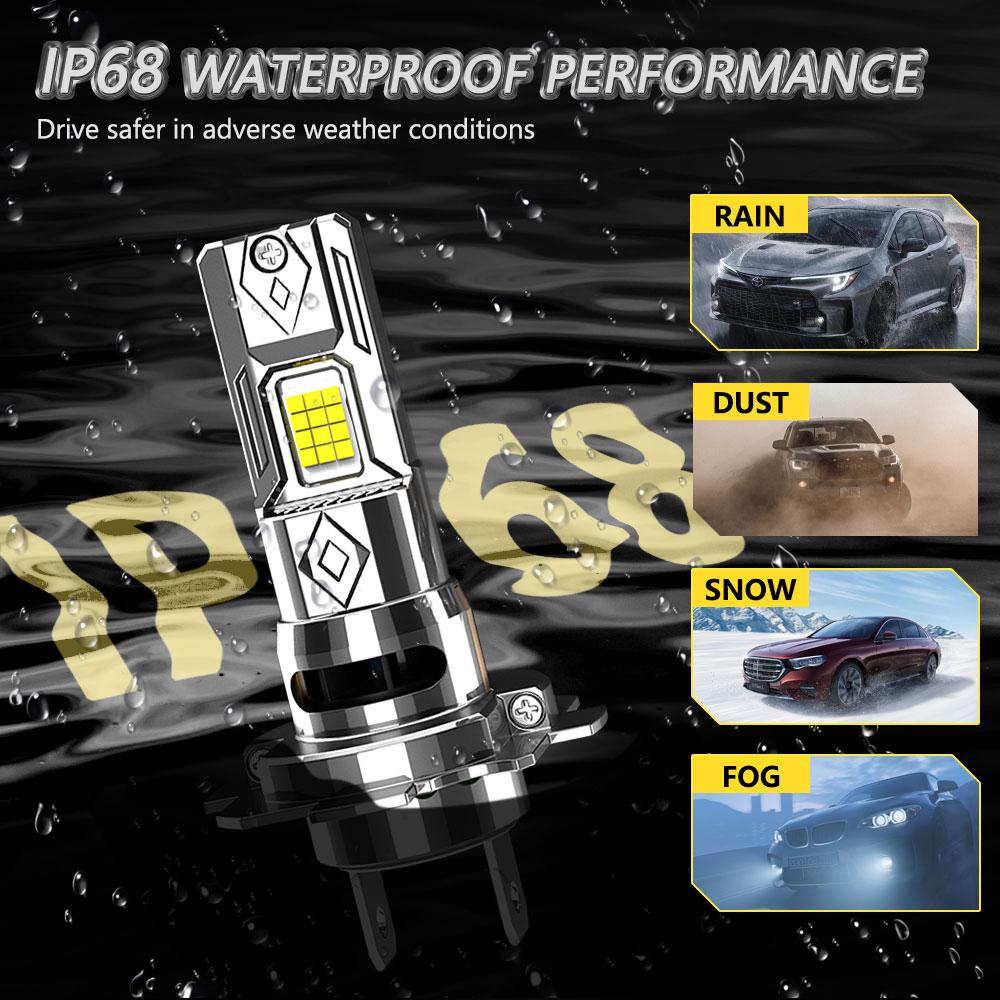 H7 Led Lights 120000LM CANBUS 1:1 Wireless Mini LED Headlight For Car 9084 CSP Chip Turbo Auto Fog Bulbs With Fan Plug&Play 12V
