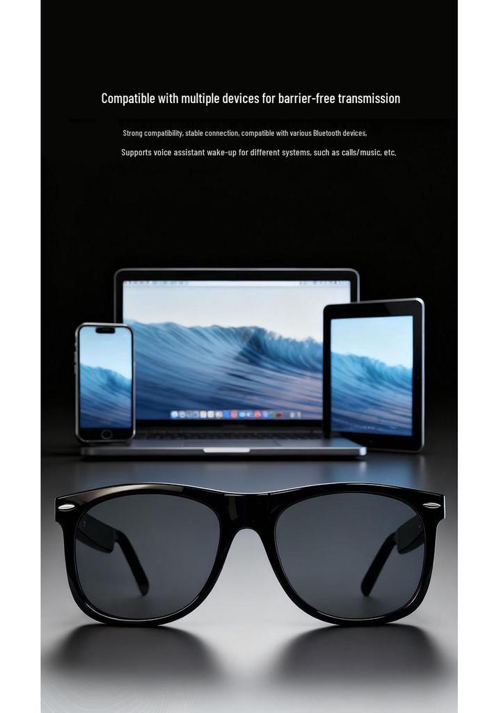 Smart AI Bluetooth Glasses: Translate 100+ Languages & Enjoy Music with Various Frame Support