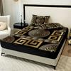 Luxurious European Style 3Pc Sheet & Pillowcase Set - 100% Polyester Breathable Fabric, All-Season, Machine Washable, Digital