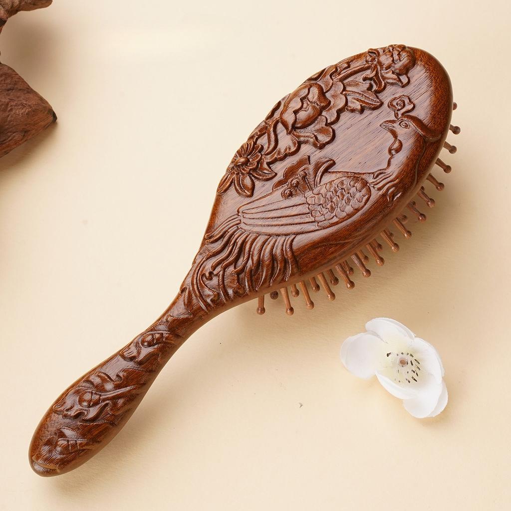 Airbag Massage Comb Meridian Comb Hair Care Sandalwood Comb Portable Anti Static Relieve Scalp Hair Styling Accessories