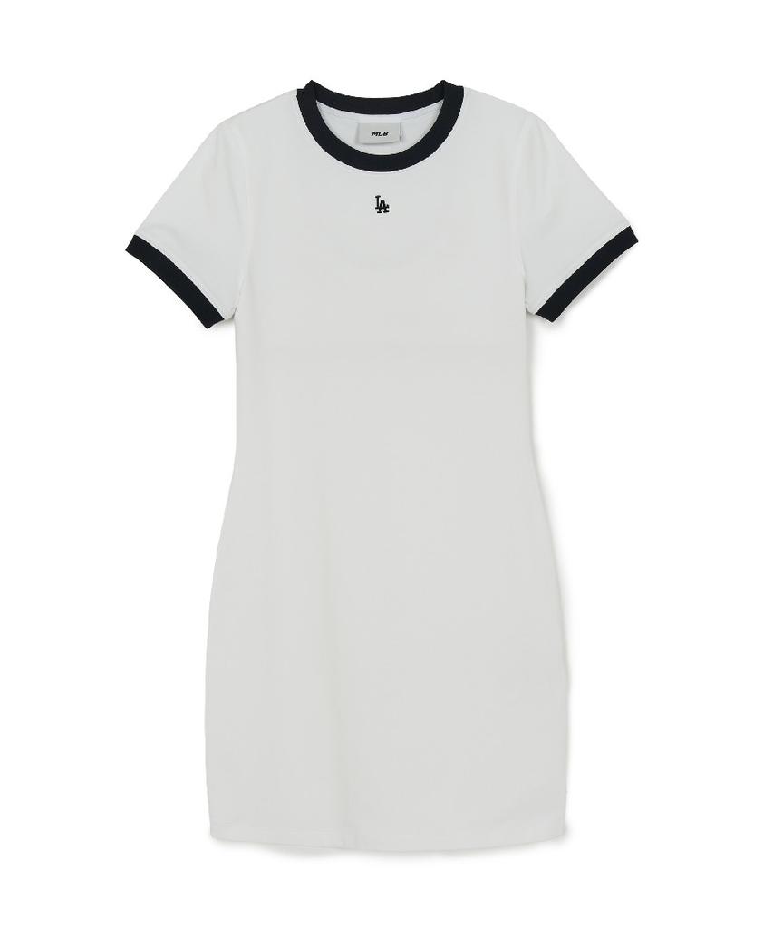 Emelbi Women'S Basic Ringer Dress La (White)