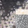 Embossed Flower Pink Butterfly Lucky Peach Blossom Chic Spring Petal 5D Soft Relief Adhesive Nail Art Stickers Manicure Decals